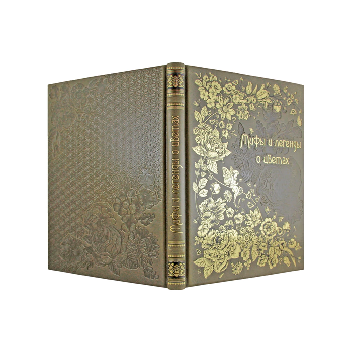 Gift set "Flowers" with the book "Myths and legends about flowers" and panels